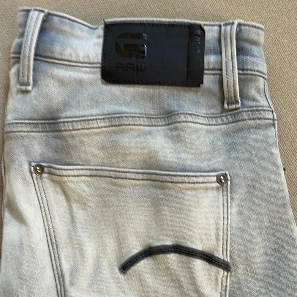 G-Star Men's Light Gray Slim Jeans 33x30